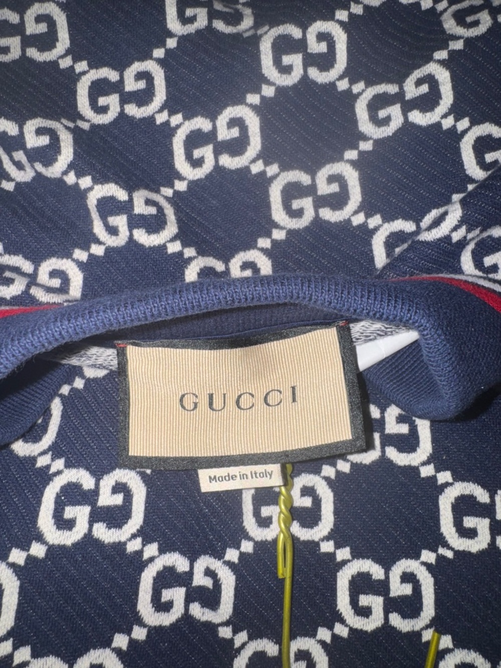 GG cotton jersey jacquard polo shirt - Picture 3 of 5